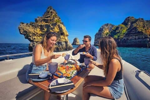 Exclusive Onboard Sushi in Ponta da Piedade in Lagos