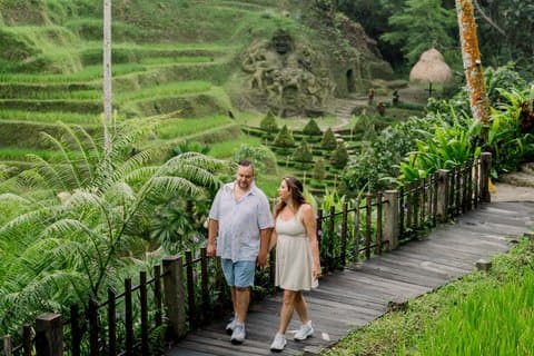 Excursão privada em Ubud: Monkey Forest, Falls, Temple and Rice Terraces