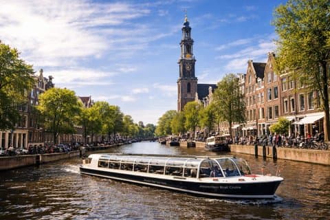 Amsterdam : 75 - Minutters luksuskruise med lokal skipper