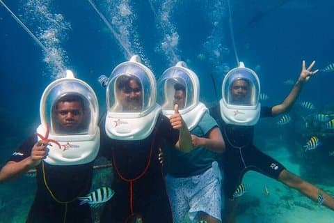 Bali Sea Walker, Parasailing, Banana Boat, Jet Ski with Transfer