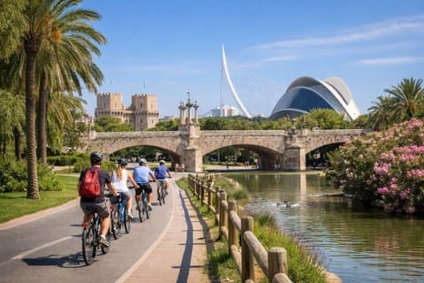 Valencia: Guided cykeltur af byens højdepunkter.