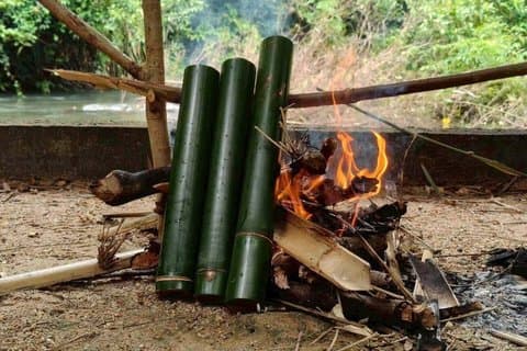 Khao Lak Bambus Rafting og Bambus madlavning med Waterfall Tour