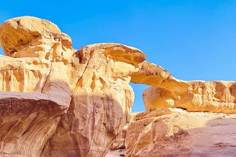 Full Day Wadi Rum Adventure by Jeep with Camel Ride