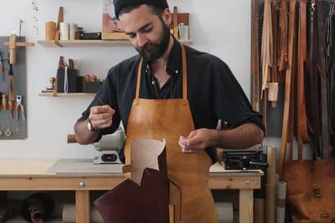 Atelier de maroquinerie en plein centre de Madrid