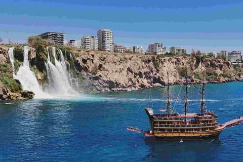 Antalya Lara Pirate Boat Cruise with Foam Party Lunch & Transfer