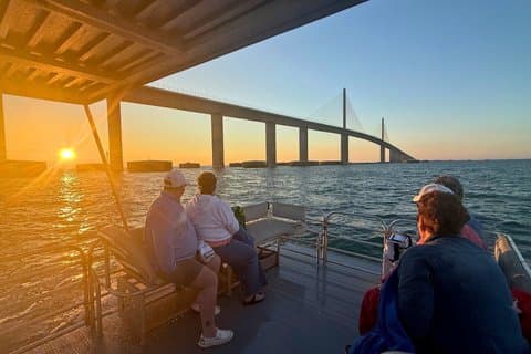 Sunset Party Boat Rental in Anna Maria Island and Bradenton Beach