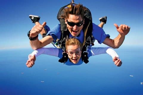 Kemer Tandem Skydiving sobre o Mar Mediterrâneo
