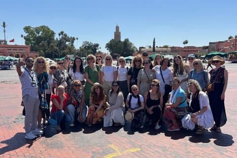 Official Guided Tour: Ben Youssef Madrasa, Souks & The Kotoubia