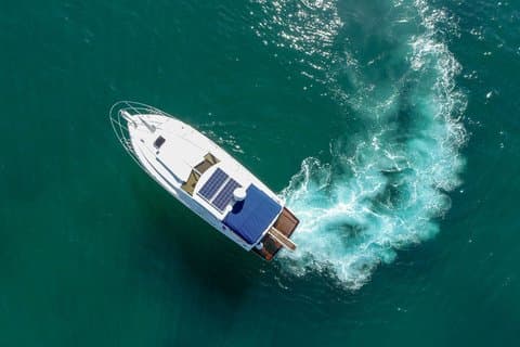 Santorini Private Morning Speedboat Tour Snorkeling Snacks Drinks