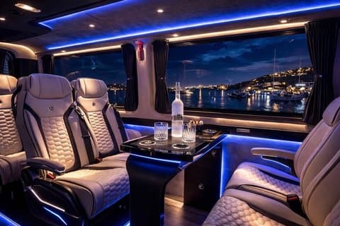 Mykonos Luxury Private Transfer - Minibus VIP jusqu'à 12 personnes