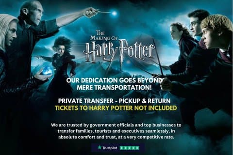 Harry Potter Tour of Warner Bros Studio Transfer - Pickup Return