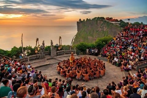 Södra Bali Iconic GWK, Melasti Beach och Uluwatu Kecak Sunset