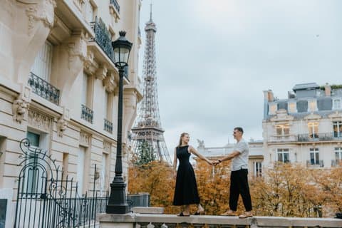 Fotógrafo de vacaciones en paris