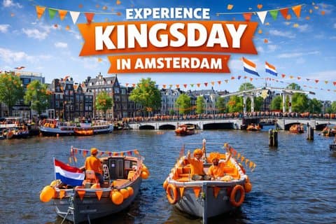 Amsterdam: Kingsday Partykryssning inklusive dryck