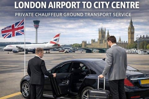 Private London Transfer: Heathrow, Gatwick eller Stansted til Hotel
