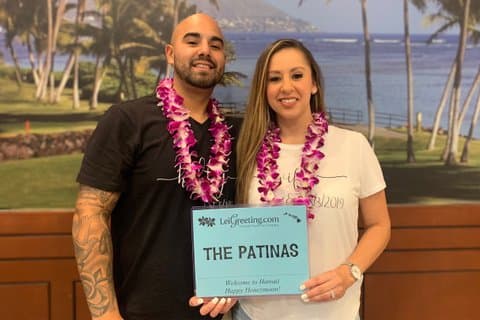 Honeymoon Airport Lei Greeting op Lihue Kauai
