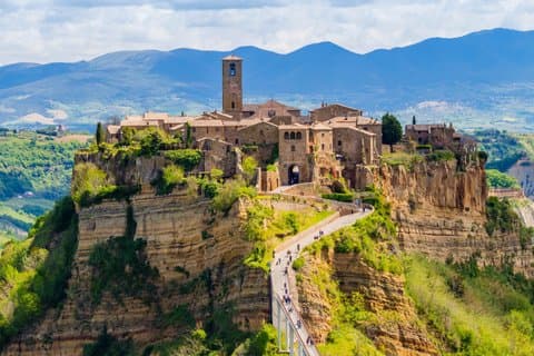Visite privée à terre : Orvieto & Civita di Bagnoregio