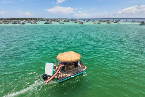 Private Crab Island Sandbar Cruise on the Tiki Pub