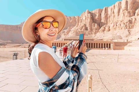 Excursion privée d'une journée à Louxor De Hurghada avec montgolfière