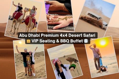 Abu Dhabi Premium 4x4 ørkensafari med VIP-seter og grillbuffé