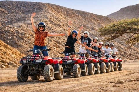 フルガダ・スーパーサファリ-ATVクワッド、バギー、ラクダ乗り、ベドウィンディナー