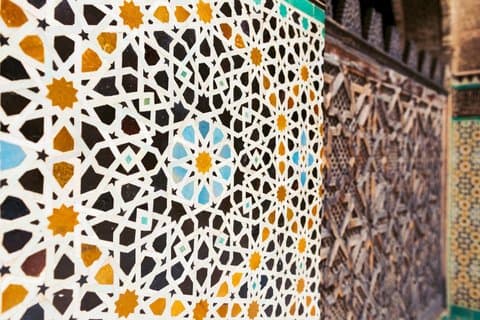Geometric mosaic & cerâmica tour em fes