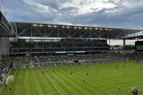 Austin FC Fußballspiel im Q2 Stadium