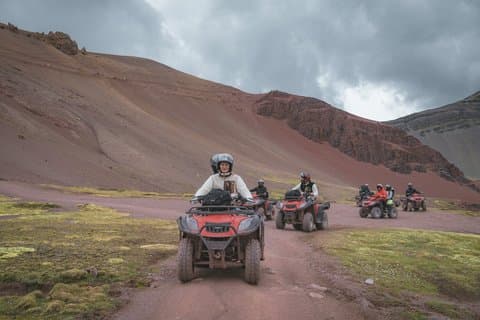 Red Valley and Rainbow Mountain by ATV