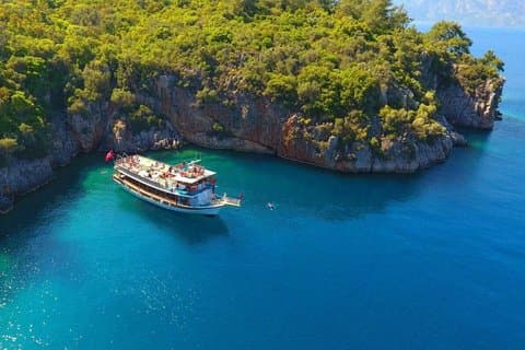 Marmaris Boat Trip with Unlimited Drinks and Transfer