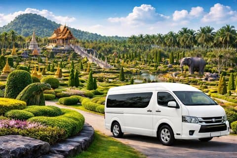 Nong Nooch Tropical Garden Billets Pattaya avec transferts partagés