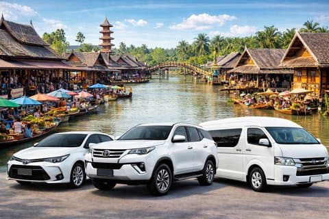 Pattaya Floating Market Tickets with Private Transfers
