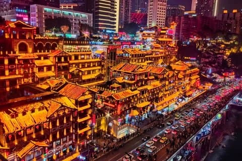 Chongqing Cyberpunk Night Walking Tour with Licensed Local Guide