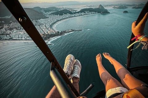 Tour privato in elicottero a Rio de Janeiro - DOORS OFF - 3 persone