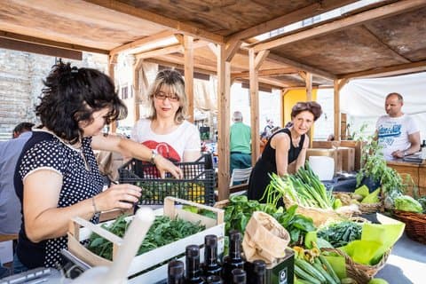 Au marché avec le chef : visite et cours de cuisine à Montepulciano