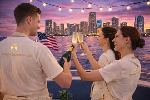 Miami: Ubegrænset Prosecco Cruise med Skyline Views