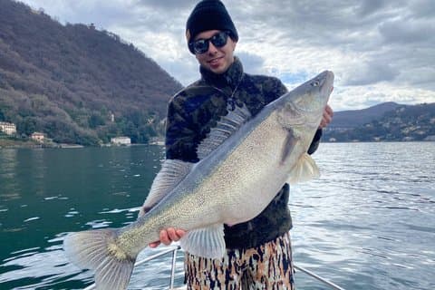 Esperienza di pesca sul lago di Como