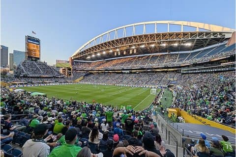 Seattle Sounders fotballkamp på Lumen Field