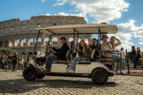 Privat golfbiltur i Roma med matsmaking