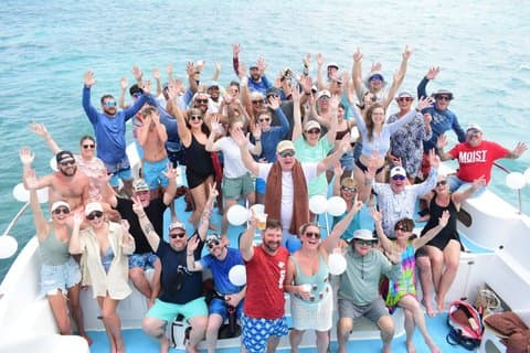 Privat båtkryssning Punta Cana med snorkling, rutschkana och sandbar