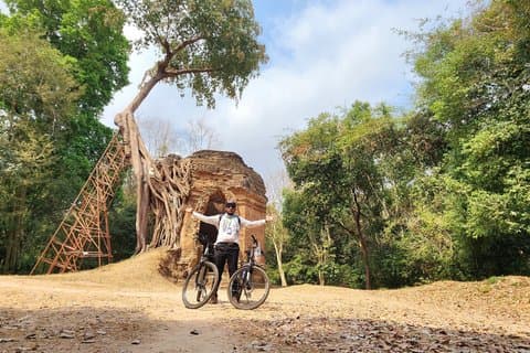 1 Day Private Tour Sambor Preikuk Cycling