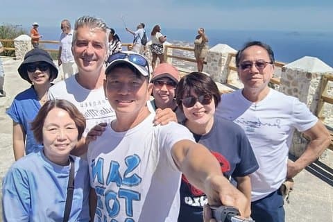 Expérience de transfert d'eau Oia : croisière aller simple, retour à Fira