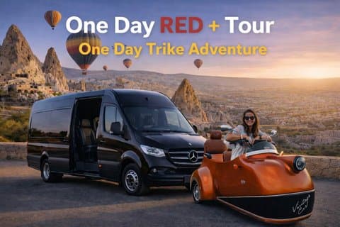 Cappadocië één dag rode + ondergrondse stadstour - een dag Trike Tour