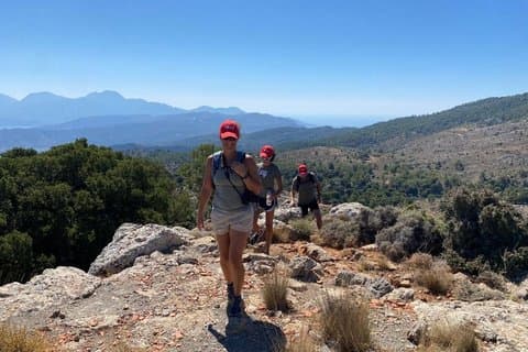 Crete: Kroustas Forest Guided Hiking & Beach Swim