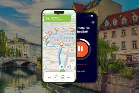 Audiogidswandeling door Ljubljana: 2,5 uur en 26 commentaren