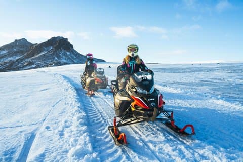 Gletscher-Schneemobilfahrt ab Reykjavik