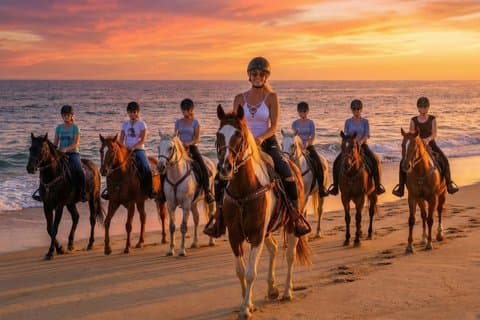 Taghazout & Agadir Beach Paardrijervaring – schilderachtige zonsondergang