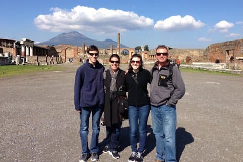 Pompeii og Vesuv tur med privat sjåfør og Guide fra Salerno