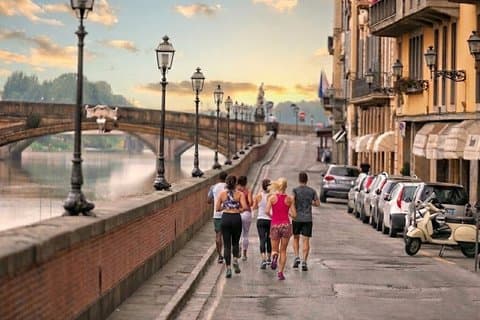 Tour di corsa mattutino nel centro storico di Firenze
