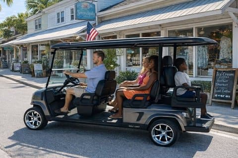 6 Passasjer Long-Range Electric Golf handlekurv utleie