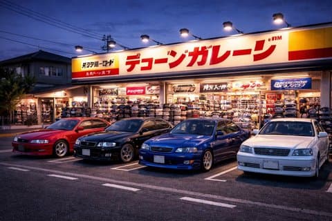 El crucero nocturno de Tokio y el tour cultural JDM incluyen una parada en Daikoku